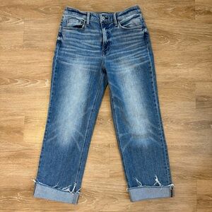 Flying Monkey Women’s Straight Leg Jeans with Cuffed Hem Size 30 (waist)